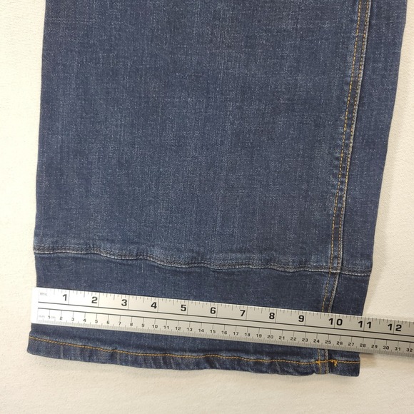 We the Free People Jeans Women 27 Blue High Rise Wide Leg Dark Wash Boho Denim - Picture 10 of 11
